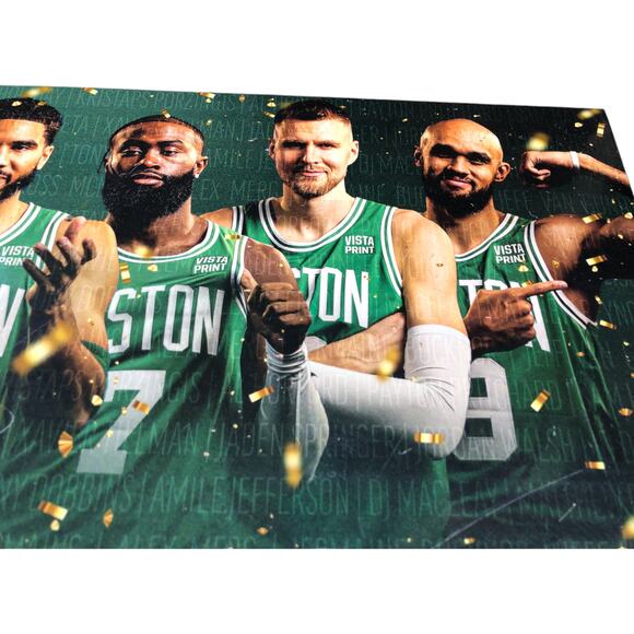 Boston Celtics v New York Knicks Banner Night Authentic Fan Team 2024.10.22 - Picture 3 of 5